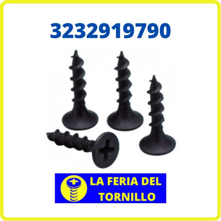 Tornillo Drywall Plateado Negro 6 X 1 2 X 100 Unidades La Feria Del