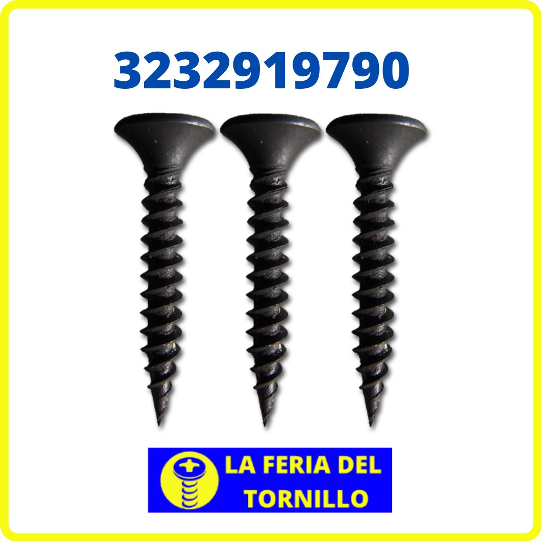 Tornillo 6 X 1 Rosca Ordinaria Normal Gruesa paquete 100 unidades - La  Feria Del Tornillo